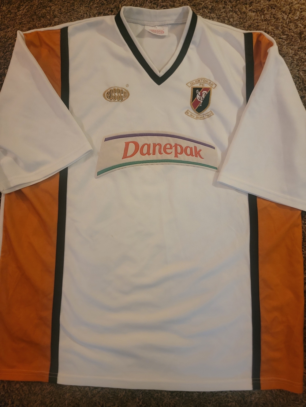 Vintage Original 2002–2003 Glentoran F.C. away football jersey